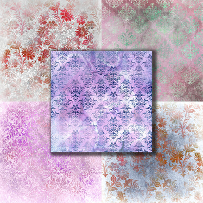 Whimsical Damask 12X12 Paper Pack - 8693