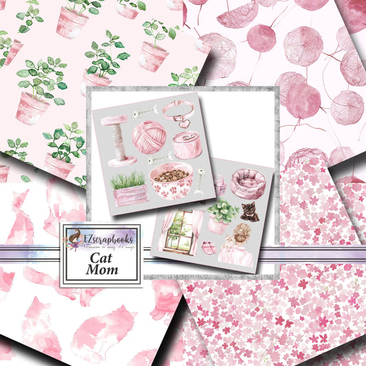 Cat Mom Scrapbook Kit - 25-8005