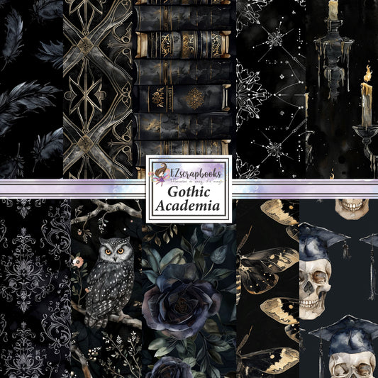 Gothic Academia - 12X12 Scrapbook Paper Pack - 25-8012