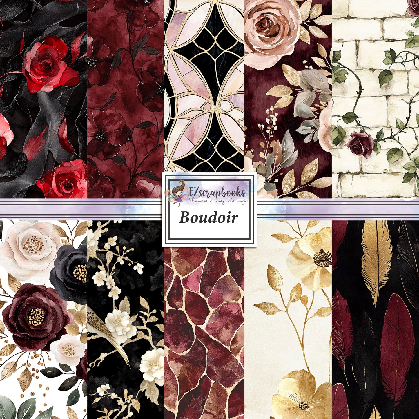 Boudoir - 12X12 Scrapbook Paper Pack - 25-8016