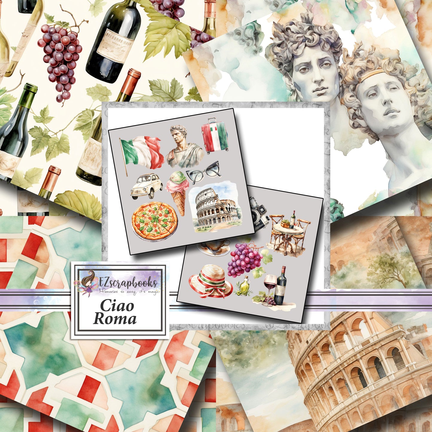 Ciao Roma Scrapbook Kit - 25-8043