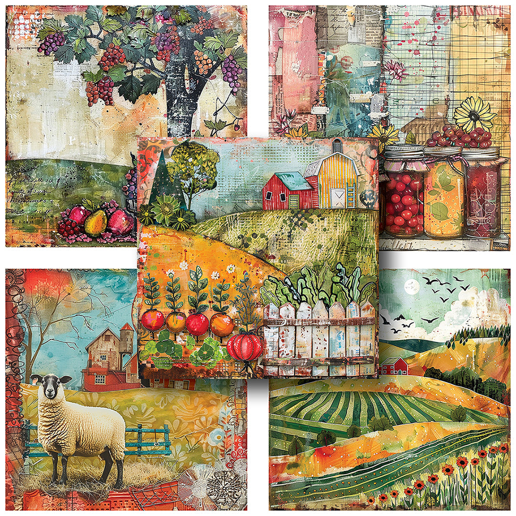 Whimsical Farm - 12X12 Scrapbook Paper Pack - 25-8133