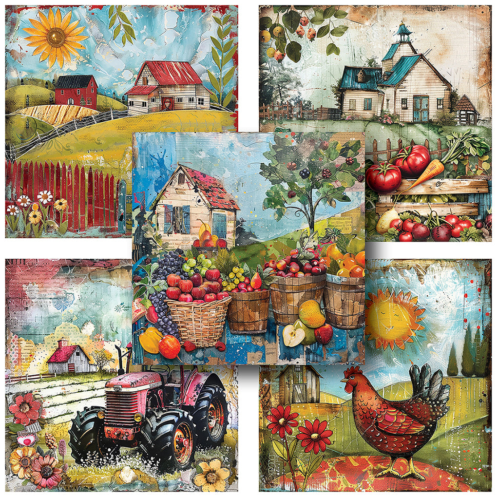 Whimsical Farm - 12X12 Scrapbook Paper Pack - 25-8133