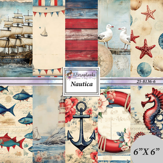 Nautical - 6X6 Paper Pack - 25-8136-6