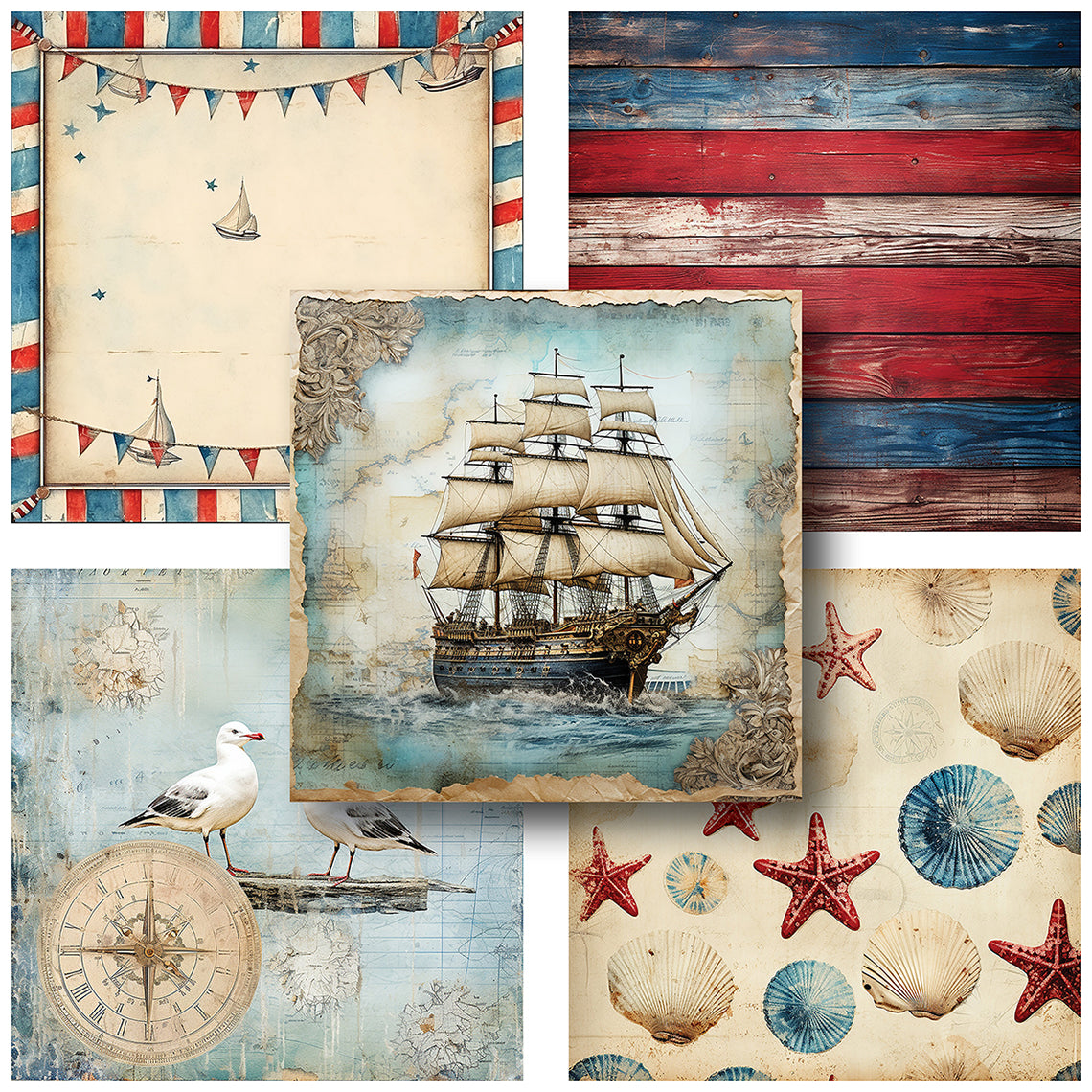 Nautical - 6X6 Paper Pack - 25-8136-6