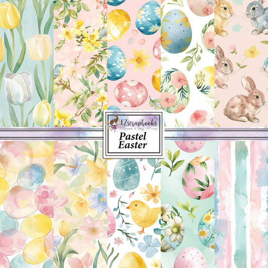Pastel Easter - 12X12 Scrapbook Paper Pack - 25-8137