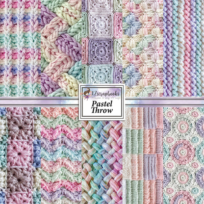 Pastel Throw - 12X12 Scrapbook Paper Pack - 25-8138