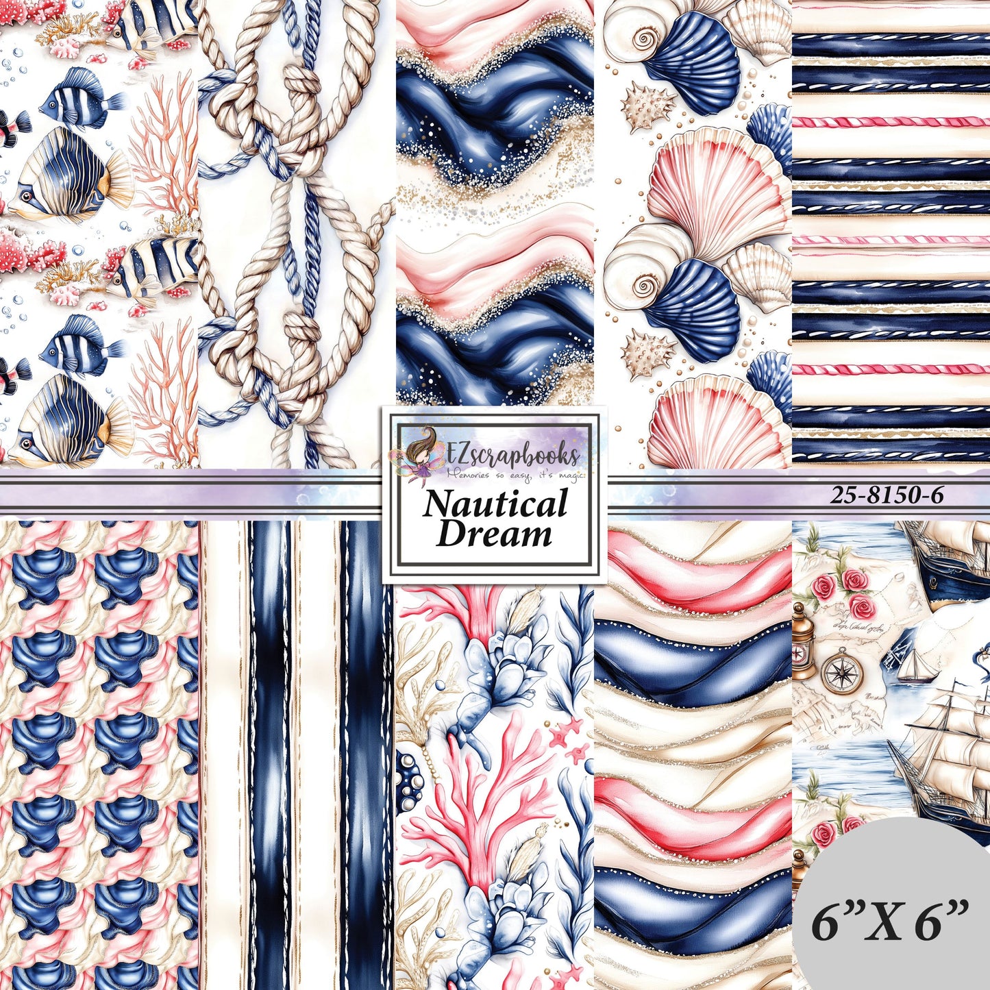 Nautical Dream - 6X6 Paper Pack - 25-8150-6