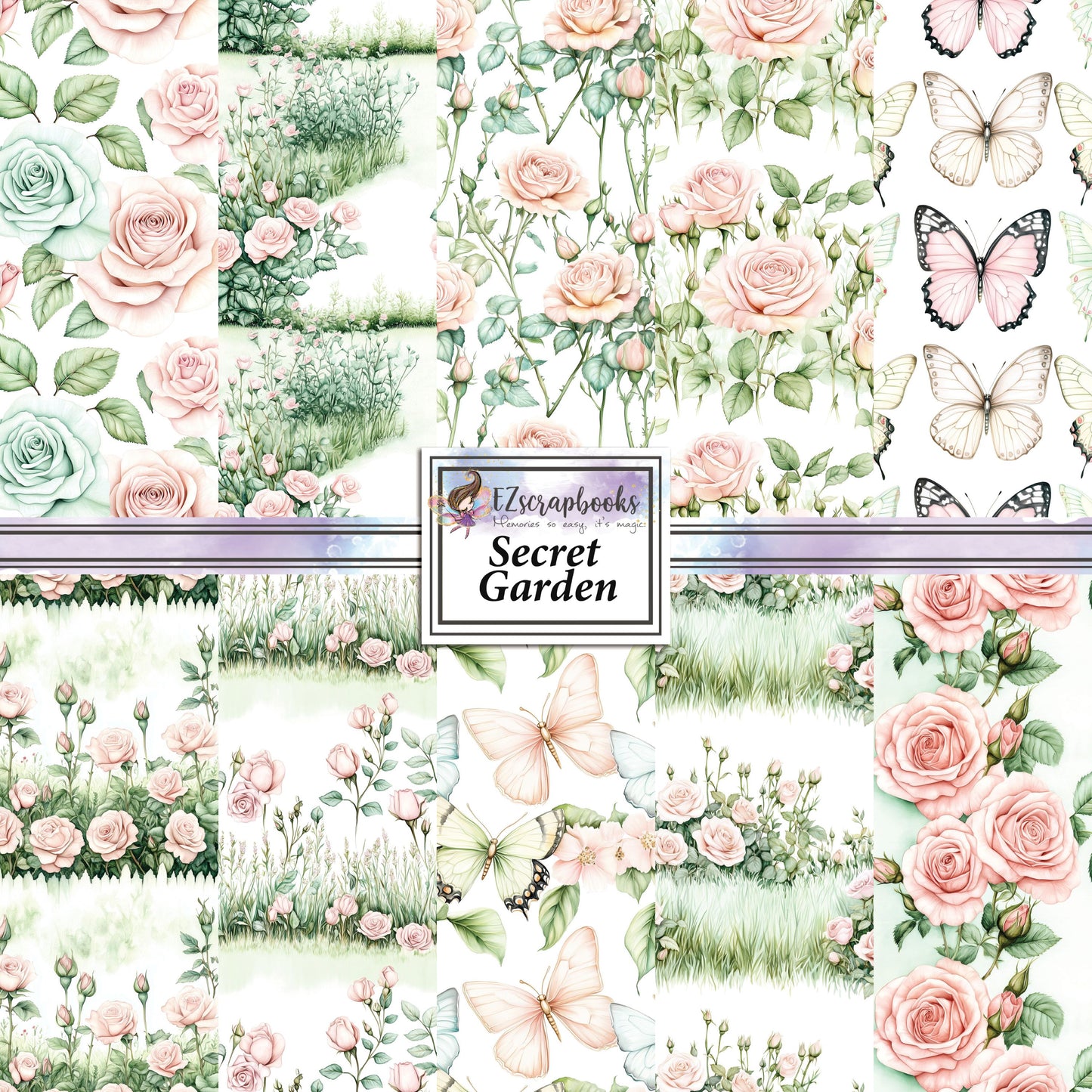 Secret Garden - 12X12 Scrapbook Paper Pack - 25-8152