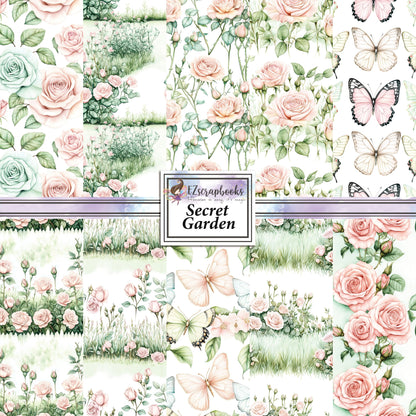 Secret Garden - 12X12 Scrapbook Paper Pack - 25-8152