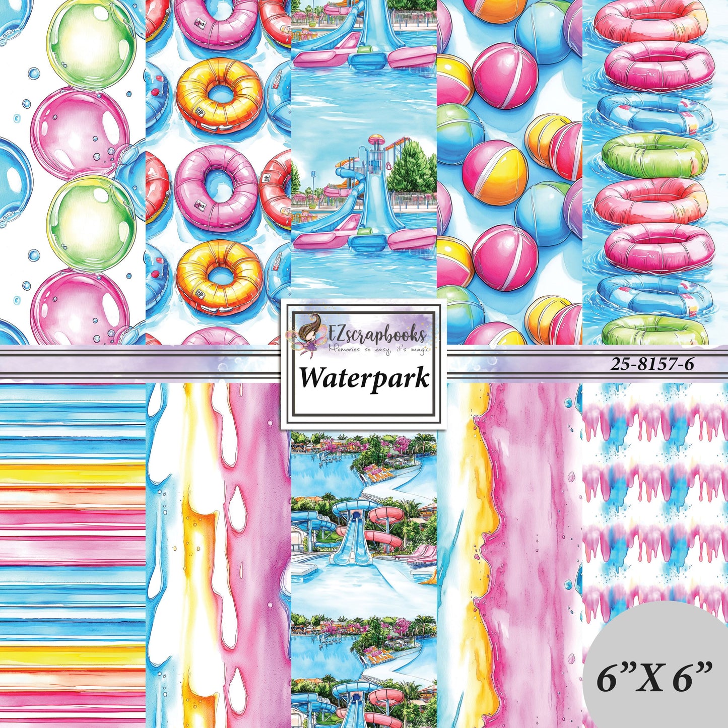 Waterpark - 6X6 Paper Pack - 25-8157-6