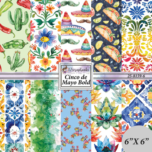 Cinco de Mayo Bold - 6X6 Paper Pack - 25-8159-6