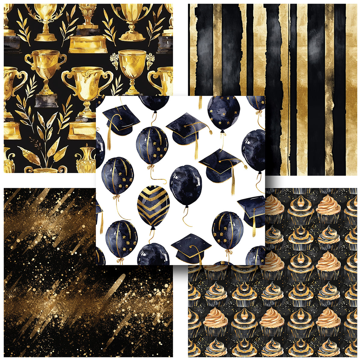 Classic Graduation - 12X12 Scrapbook Paper Pack - 25-8160