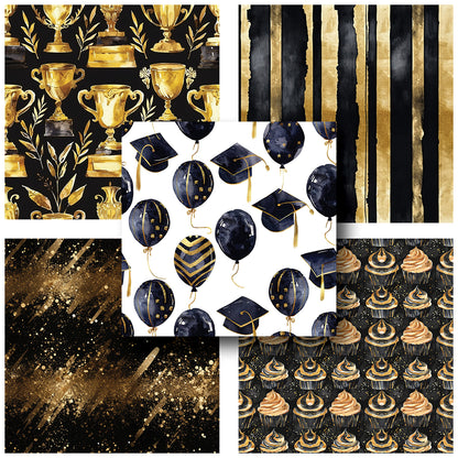 Classic Graduation - 12X12 Scrapbook Paper Pack - 25-8160