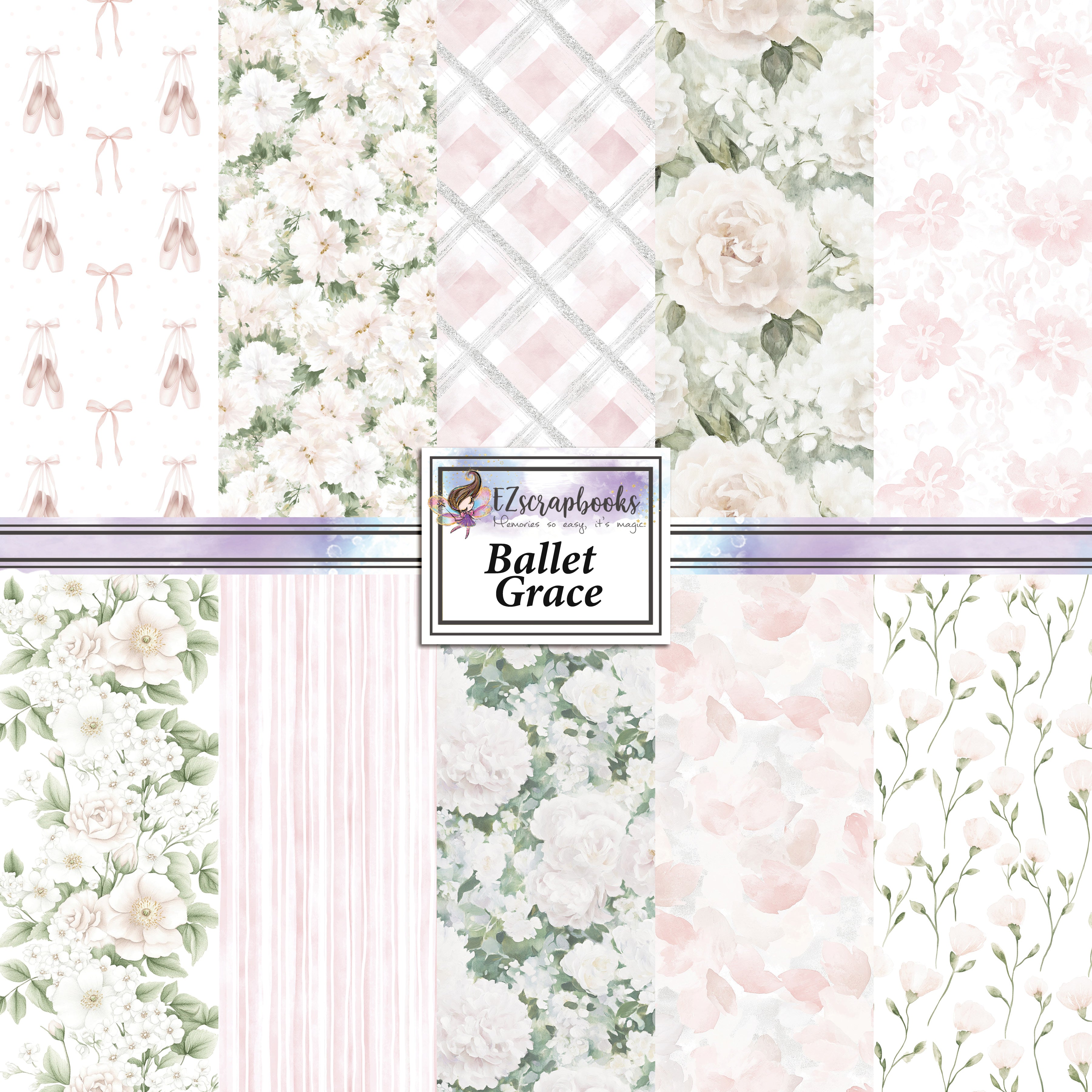 Ballet Grace - 12X12 Scrapbook Paper Pack - 25-8166 – EZscrapbooks