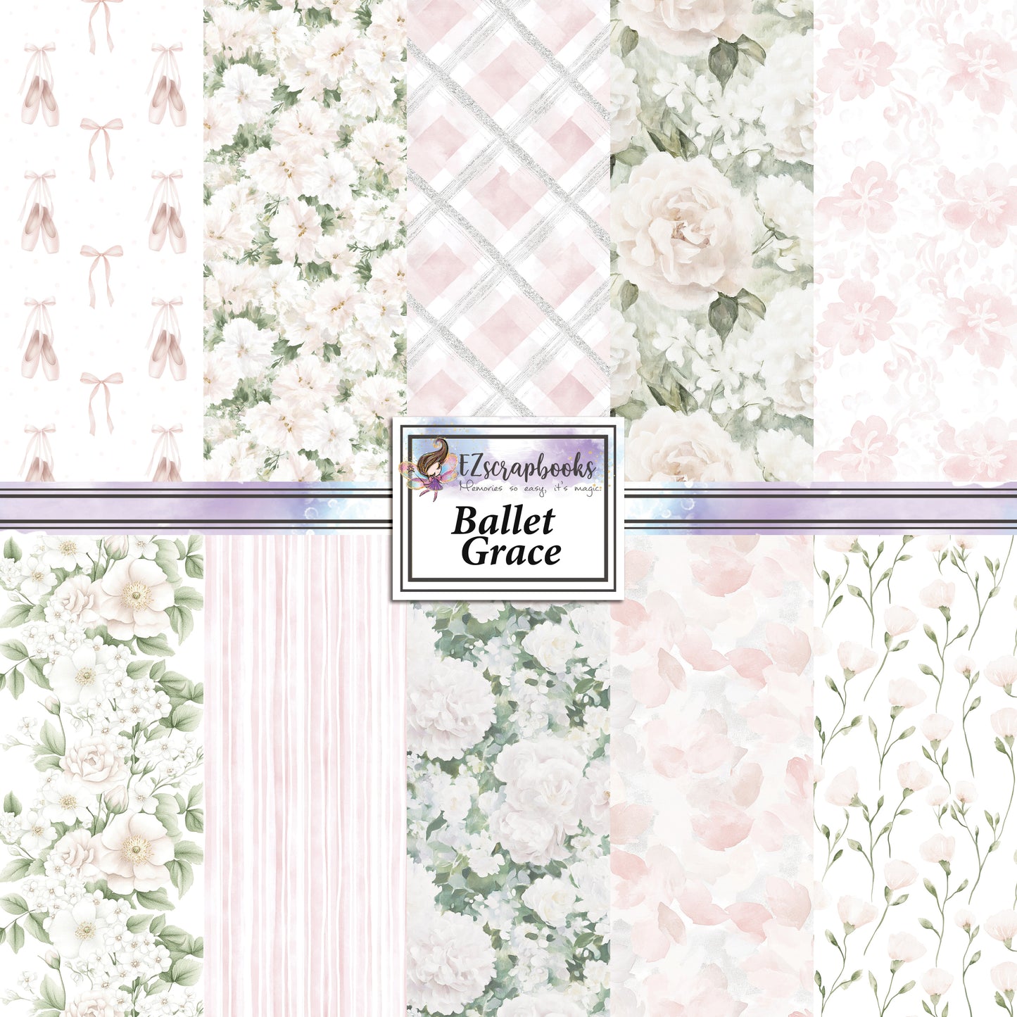 Ballet Grace - 12X12 Scrapbook Paper Pack - 25-8166