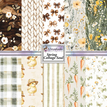 Spring Cottage Soul - 12X12 Scrapbook Paper Pack - 25-8170