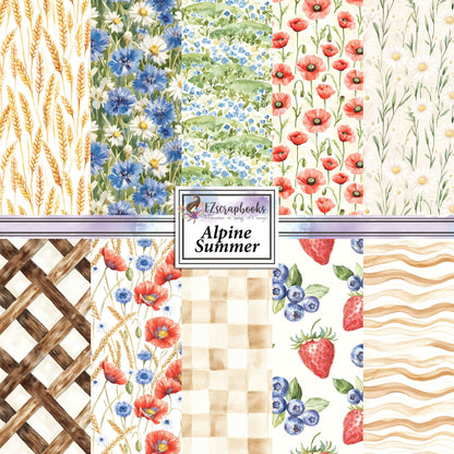 Alpine Summer - 12X12 Scrapbook Paper Pack - 25-8178