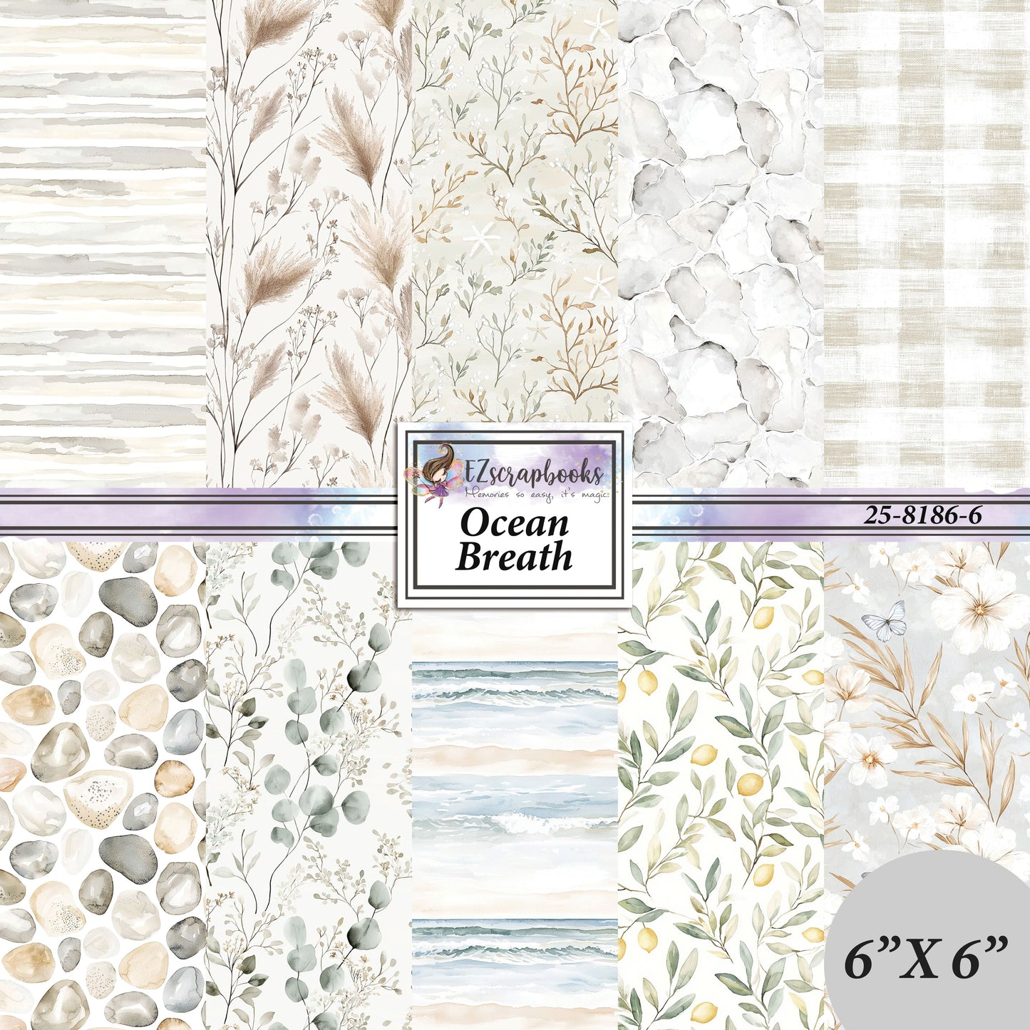Ocean Breath - 6X6 Paper Pack - 25-8186-6