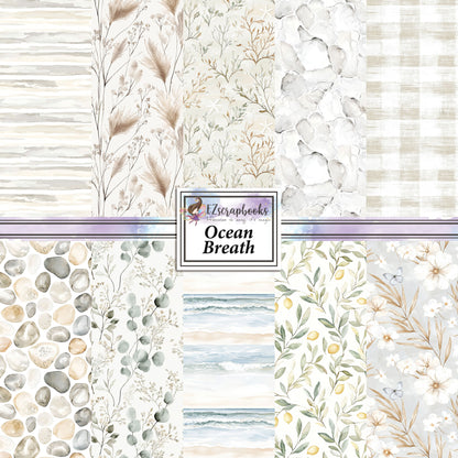 Ocean Breath - 12X12 Scrapbook Paper Pack - 25-8186