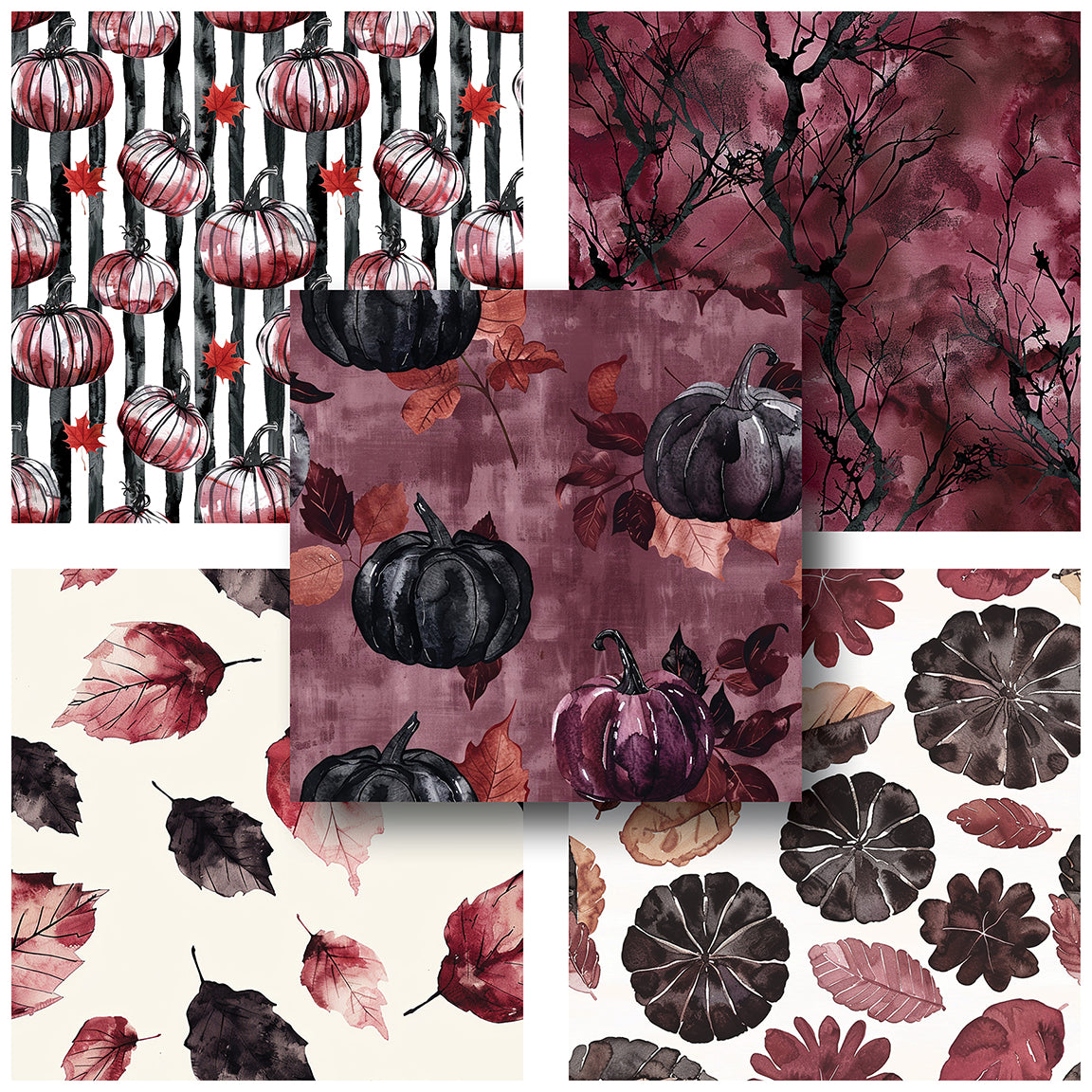 Dark Autumn - 12X12 Halloween Scrapbook Paper Pack - 25-8189