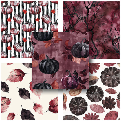 Dark Autumn - 12X12 Halloween Scrapbook Paper Pack - 25-8189