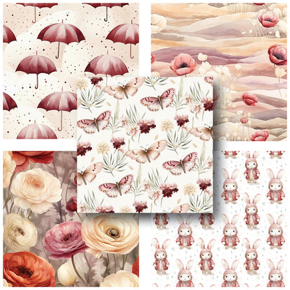 Burgandy Spring - 6X6 Paper Pack - 25-8190-6