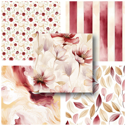 Burgandy Spring - 6X6 Paper Pack - 25-8190-6