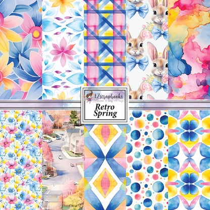 Retro Spring - 12X12 Scrapbook Paper Pack - 25-8191