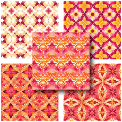 Summer Arabesque - 12X12 Scrapbook Paper Pack - 25-8196