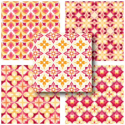 Summer Arabesque - 12X12 Scrapbook Paper Pack - 25-8196