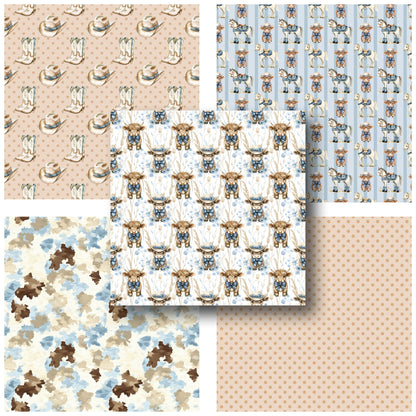Blue Farm - 12X12 Scrapbook Paper Pack - 25-8198