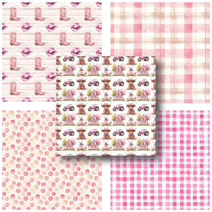 Pink Farm - 12X12 Scrapbook Paper Pack - 25-8199