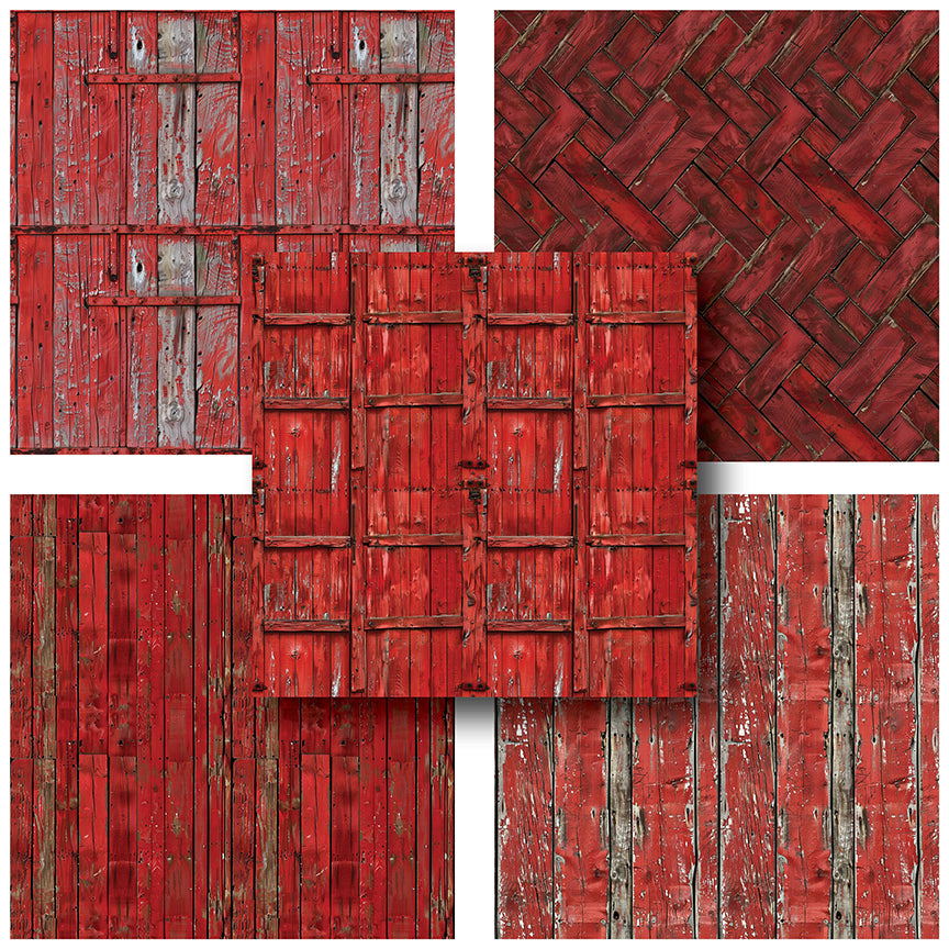 Red Barn - 12X12 Scrapbook Paper Pack - 25-8200