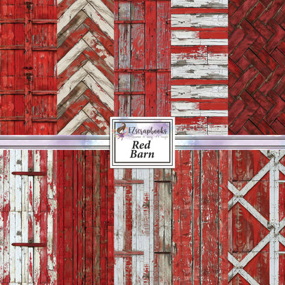 Red Barn - 12X12 Scrapbook Paper Pack - 25-8200