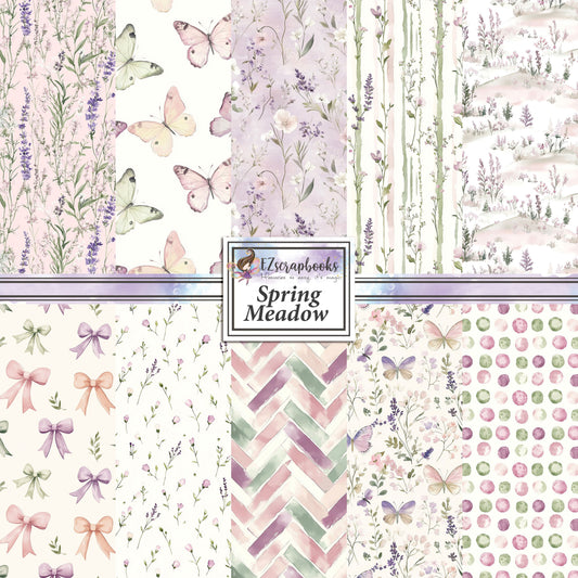 Spring Meadow - 12X12 Scrapbook Paper Pack - 25-8204