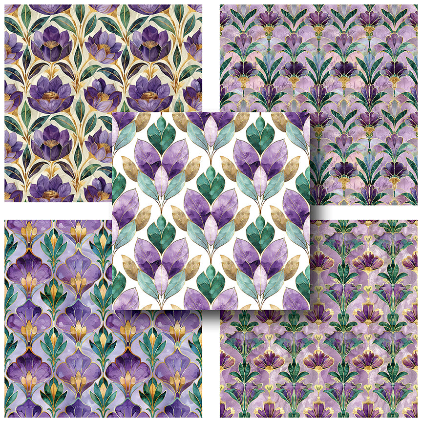 Art Deco Spring - 12X12 Scrapbook Paper Pack - 25-8205