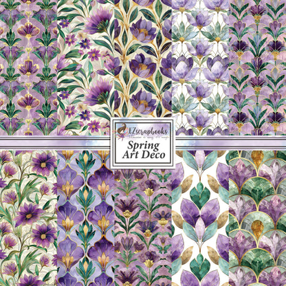Art Deco Spring - 12X12 Scrapbook Paper Pack - 25-8205