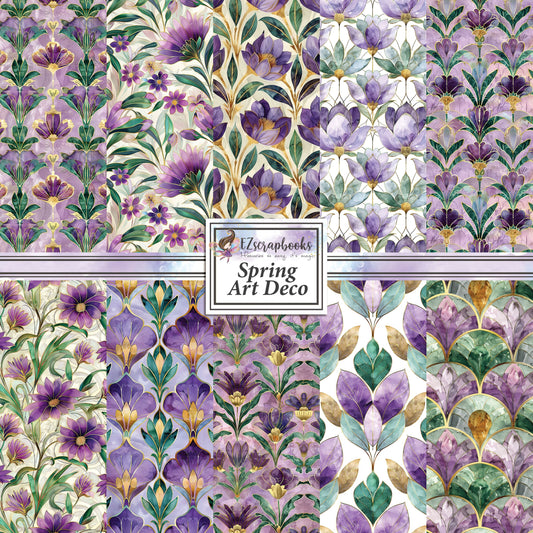 Art Deco Spring - 12X12 Scrapbook Paper Pack - 25-8205