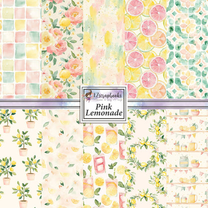 Pink Lemonade - 12X12 Scrapbook Paper Pack - 25-8206