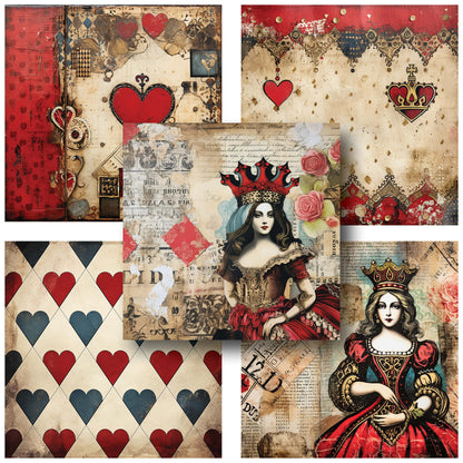 Queen of Hearts - 12X12 Scrapbook Paper Pack - 25-8209