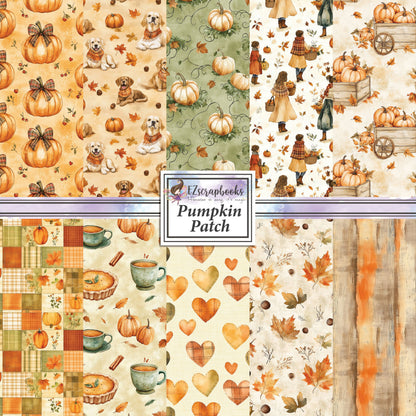 Pumpkin Patch - 12X12 Halloween Scrapbook Paper Pack - 25-8210