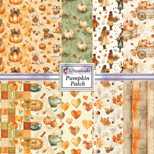 Pumpkin Patch - 12X12 Halloween Scrapbook Paper Pack - 25-8210