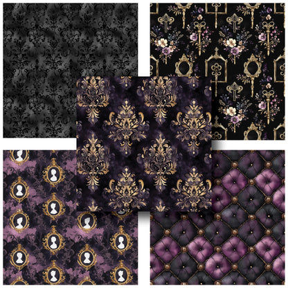 Baroque Halloween - 12X12 Scrapbook Paper Pack - 25-8212