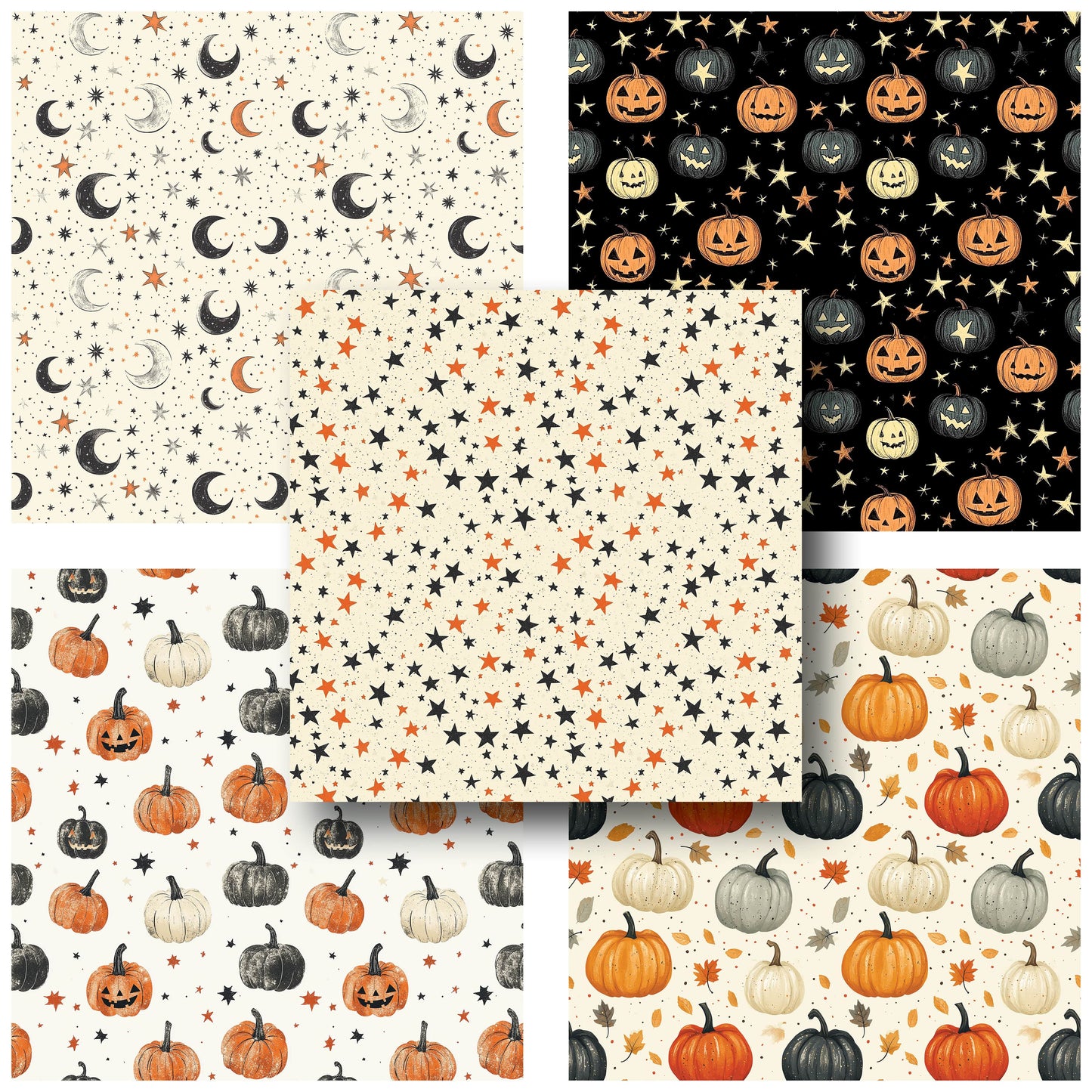 Black & Orange Halloween - 12X12 Scrapbook Paper Pack - 25-8213