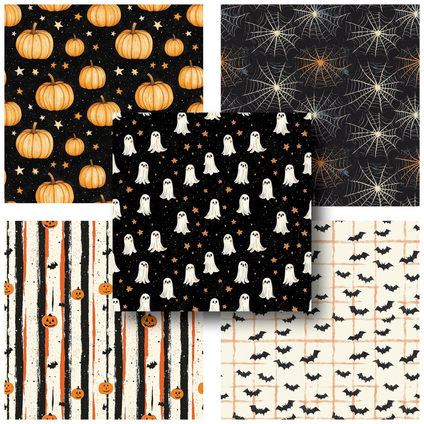 Black & Orange Halloween - 12X12 Scrapbook Paper Pack - 25-8213