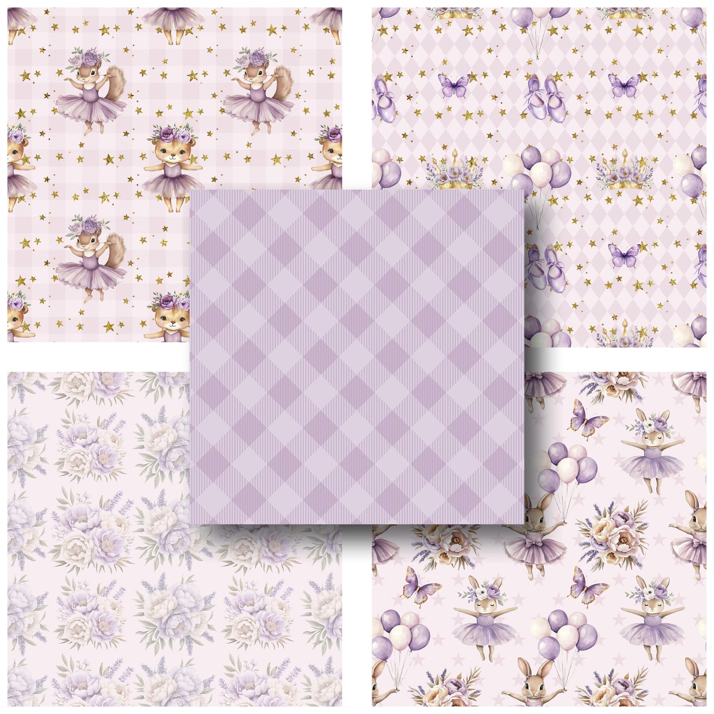 Purple Ballet - 12X12 Scrapbook Paper Pack - 25-8215