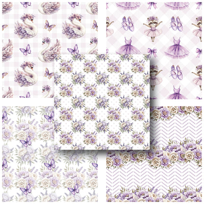 Purple Ballet - 12X12 Scrapbook Paper Pack - 25-8215