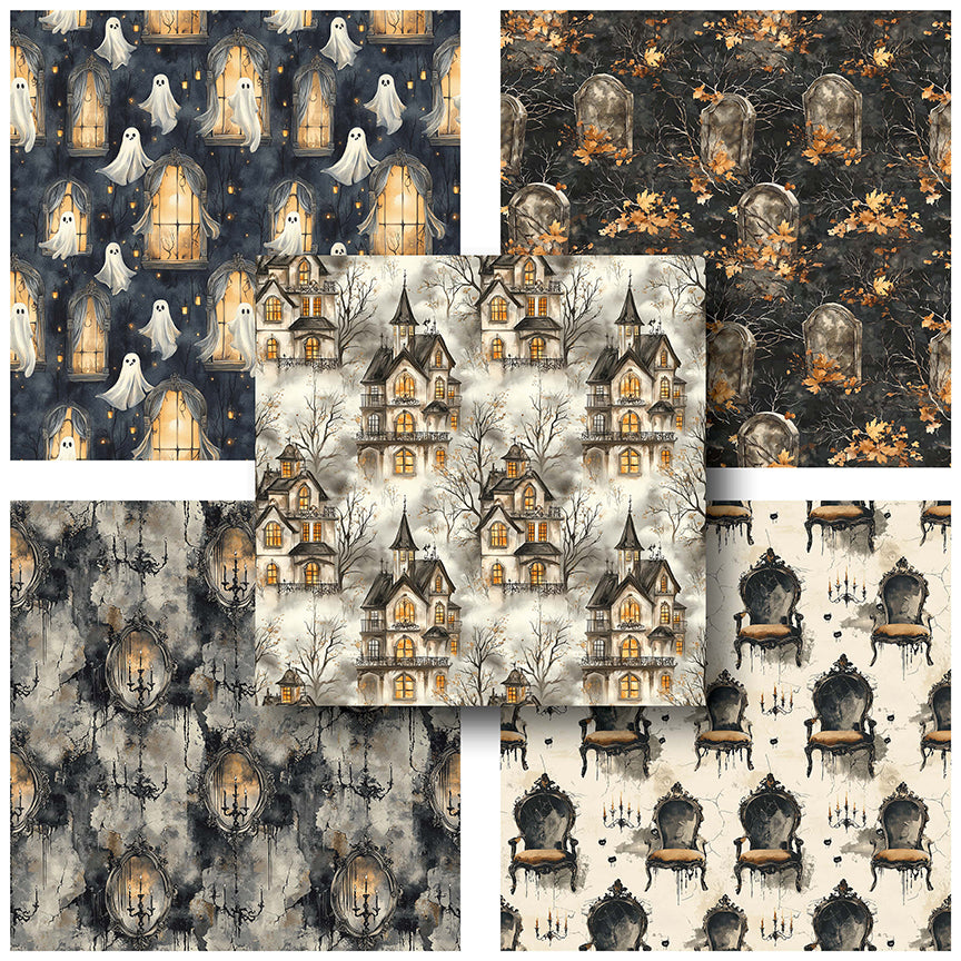 Haunted House - 12X12 Scrapbook Paper Pack - 25-8218