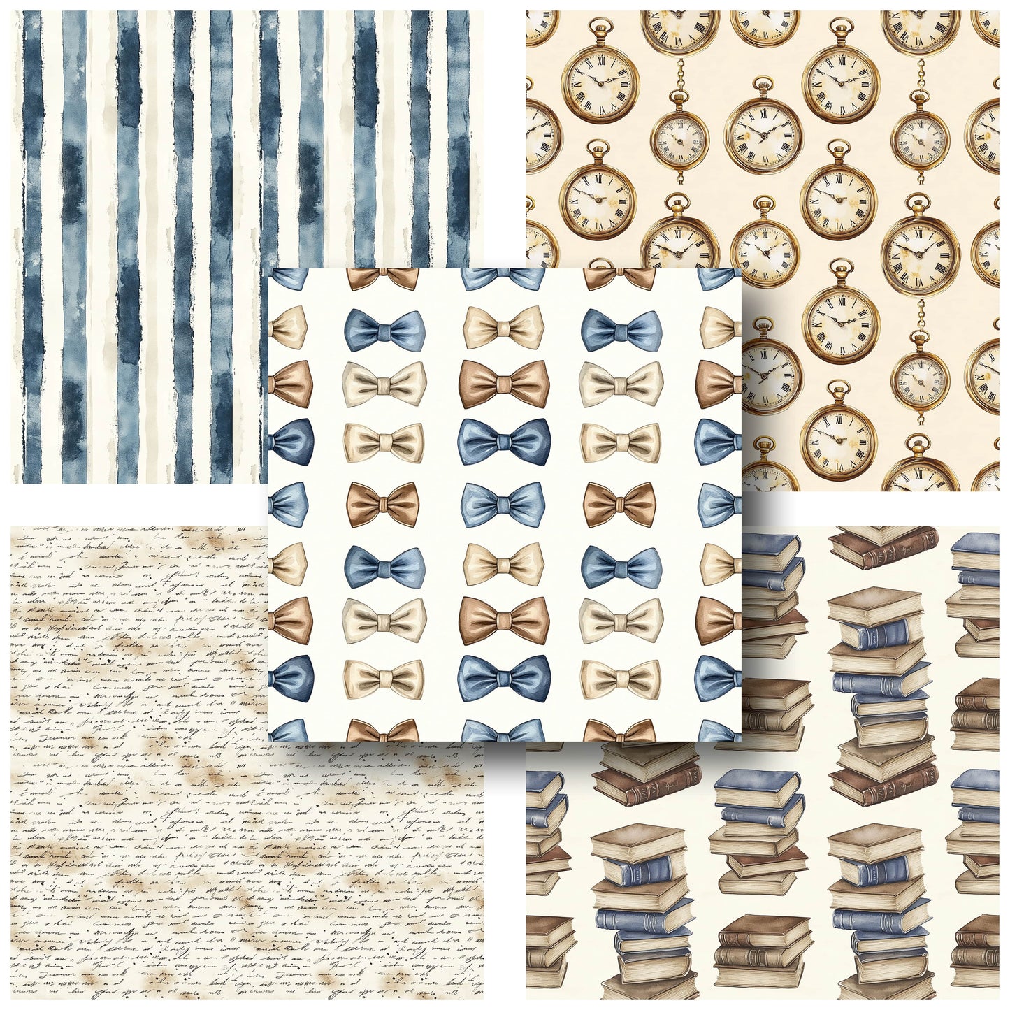 Gentleman's Study - 12X12 Scrapbook Paper Pack - 25-8219